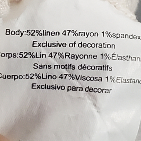 A Pea in the Pod Underbelly Linen Blend Pants Size Medium - Picture 7 of 7